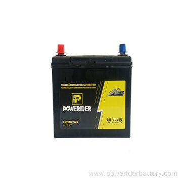 12v 35ah 38B20 mf lead-acid car starting battery